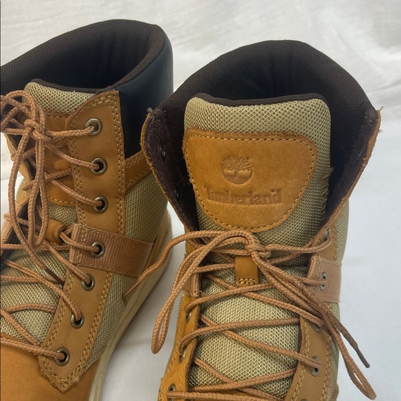 Timberland Men's Tan and Olive Boots size 10 - Picture 2 of 16